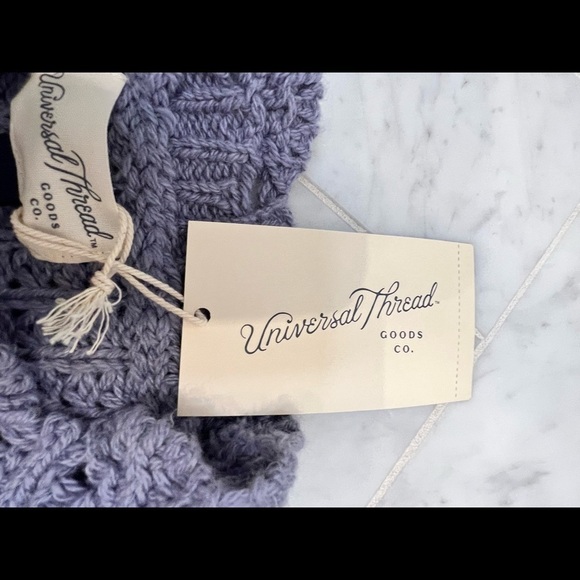 TARGET UNIVERSAL THREADS NWT CROCHETED SWETER TOP PURPLE “sold out” size large - Picture 6 of 12